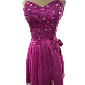 NWT!! "MASQUERADE"Vintage Deb  Y2K Dress Hoco SZ 13/14 Princess‎ Fairy Sequins